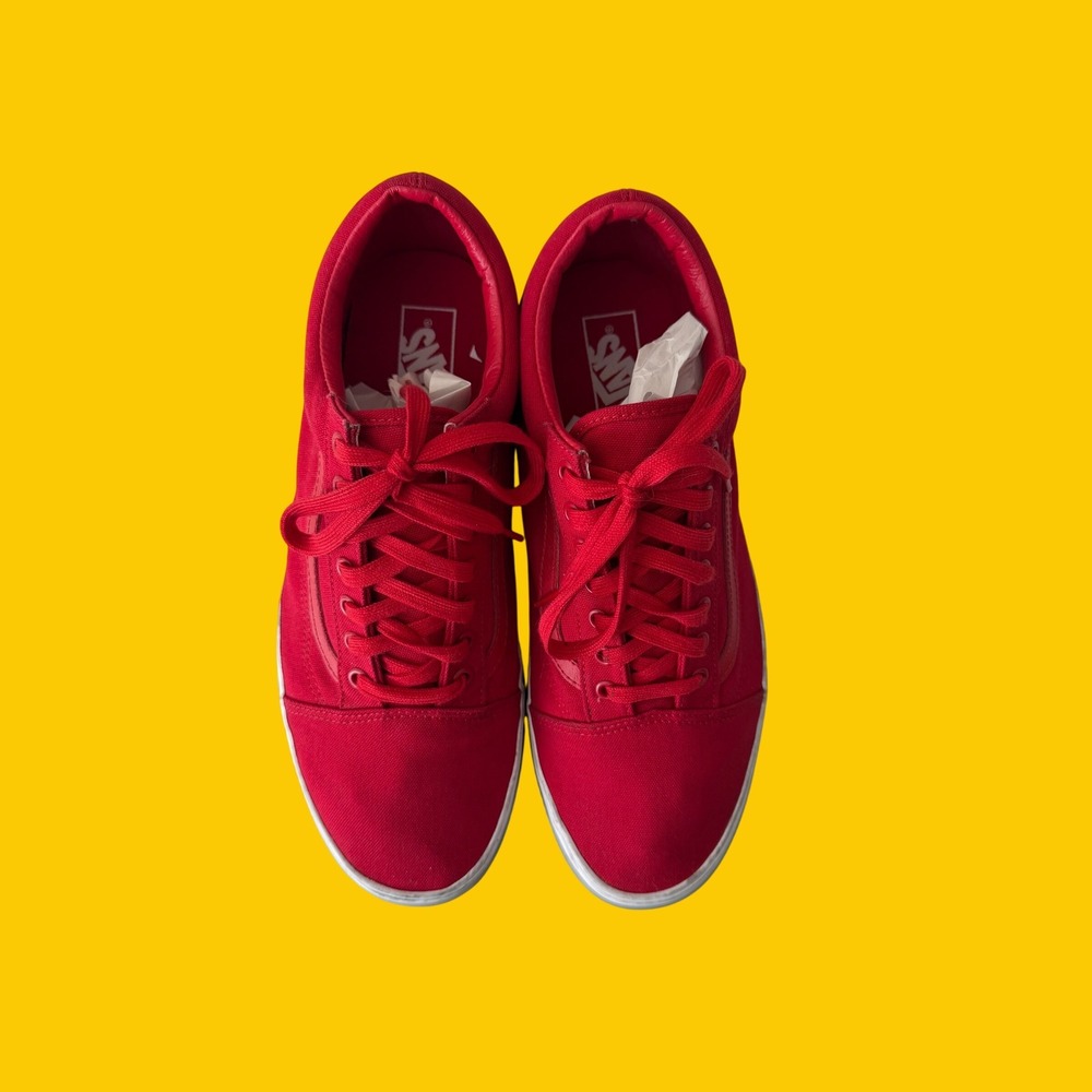 Vans‎ Old Skool 'OTW Foxing - Translucent Racing Red' Mens 12 Womens 13.5